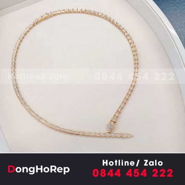 Vòng cổ BVL serpenti vàng hồng 18k