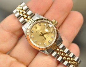 Đánh giá chi tiết về đồng hồ nữ Rolex Datejust replica bọc vàng 18k