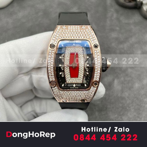 Đồng hồ nữ richard mille RM007 ches tác vàng khối kim cương 