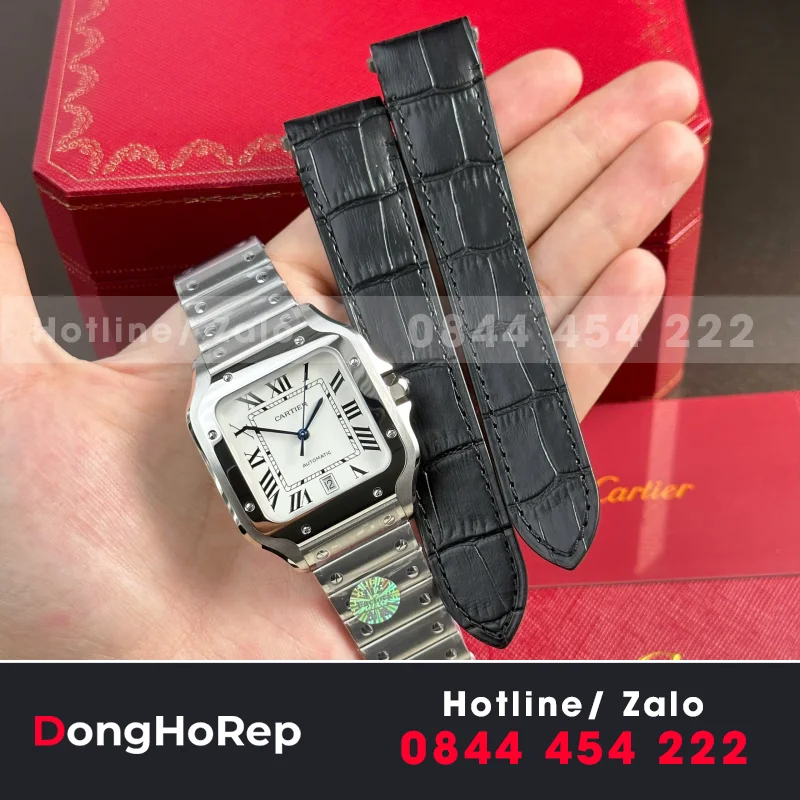 Bộ Sưu Tập Đồng Hồ Cartier Rep 11 Santos WSSA0061 BVF 39.8mm