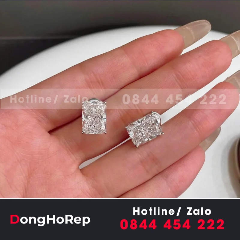 Bông Tai Custom Design 2 C.t Each Lab Grown Diamond Earring Studs