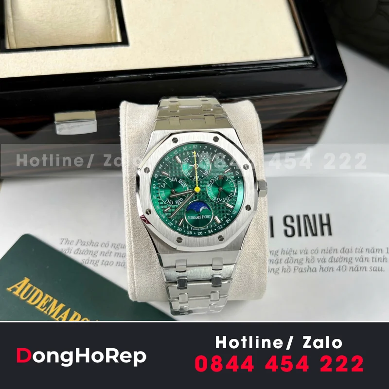 Đồng Hồ Audemars Piguet Royal Oak 26574ST Replica 1:1 Mặt Xanh Lá 41mm