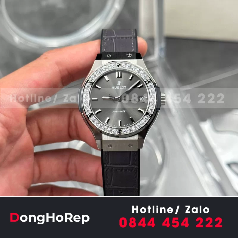 Đồng Hồ BST Hublot Classic Fusion  38mm phiên bản niềng đá CZ