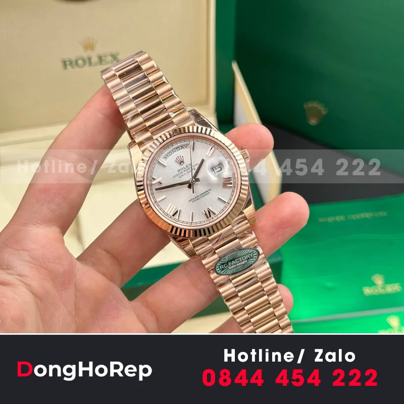 Đồng Hồ BST Rolex Day-Date 40mm phiên bản thép nặng lên tới 210 gram