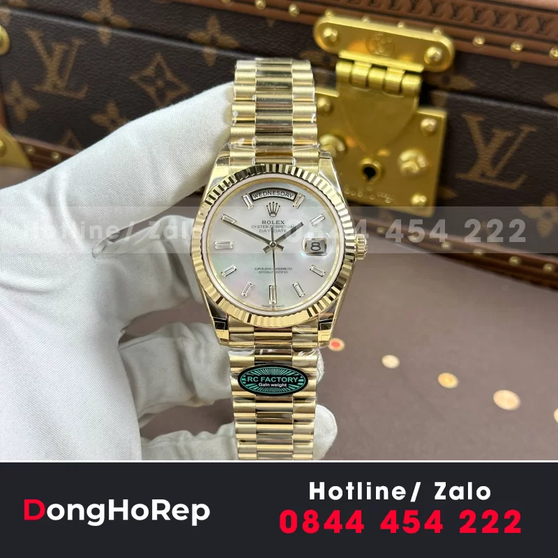 Đồng Hồ BST Rolex Day-Date 40mm phiên bản thép nặng lên tới 210 gram