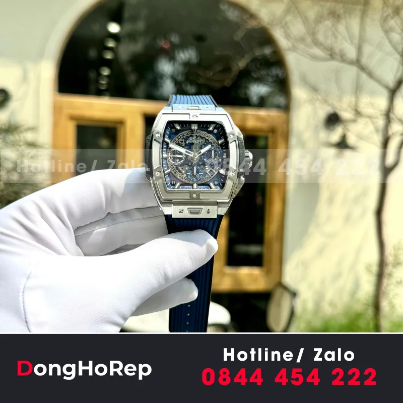 Đồng Hồ Chế Tác Hublot Spirit Of Big Bang Titanium Mặt Xanh Blue Nhà Máy BBF 42mm