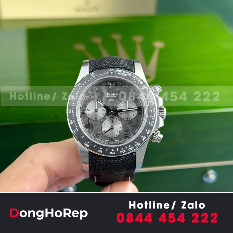 Đồng Hồ Chế Tác Rolex Cosmograph Daytona DiW Dây Vải Canvas 40mm