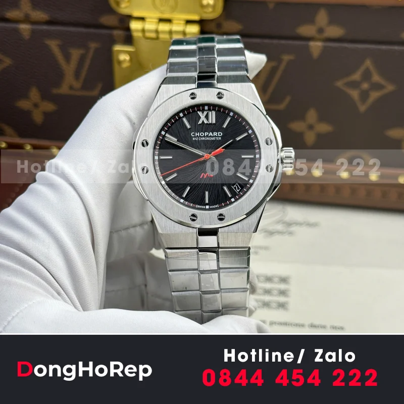Đồng Hồ Chopard Alpine Eagle 298600 Replica 11 Mặt Đen Kim Đỏ Nhà Máy GH 41mm