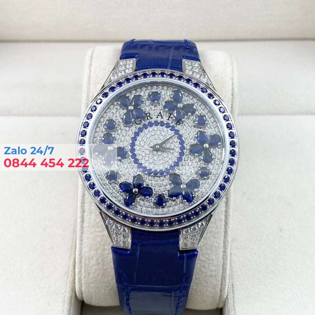 Đồng Hồ Graff 38mm Chế Tác Vàng Khối 18K Kim Cương Tự Nhiên
