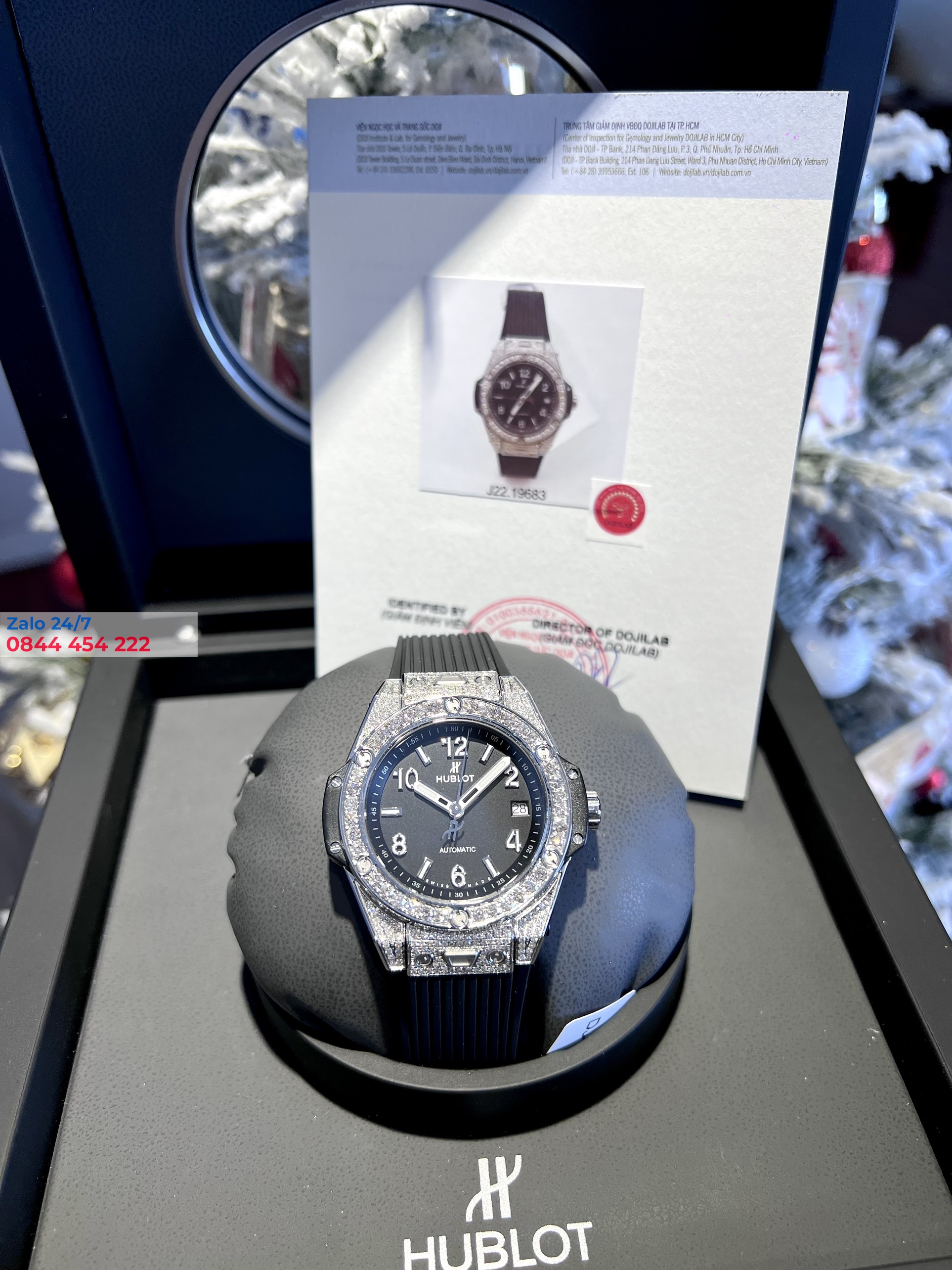Đồng Hồ Hublot Big Bang One Click Viền Kim Cương Thiên Nhiên 