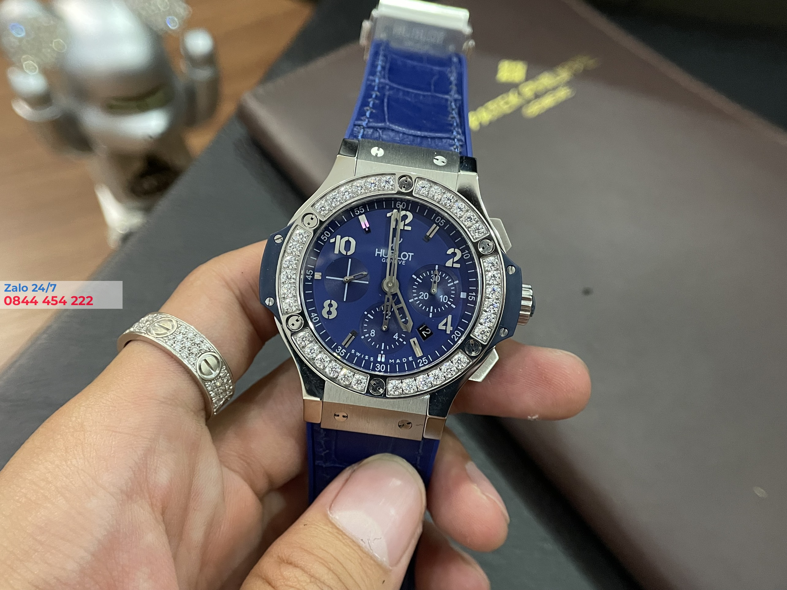 Đồng hồ Hublot Big Bang Steel Blue Diamonds 44mm