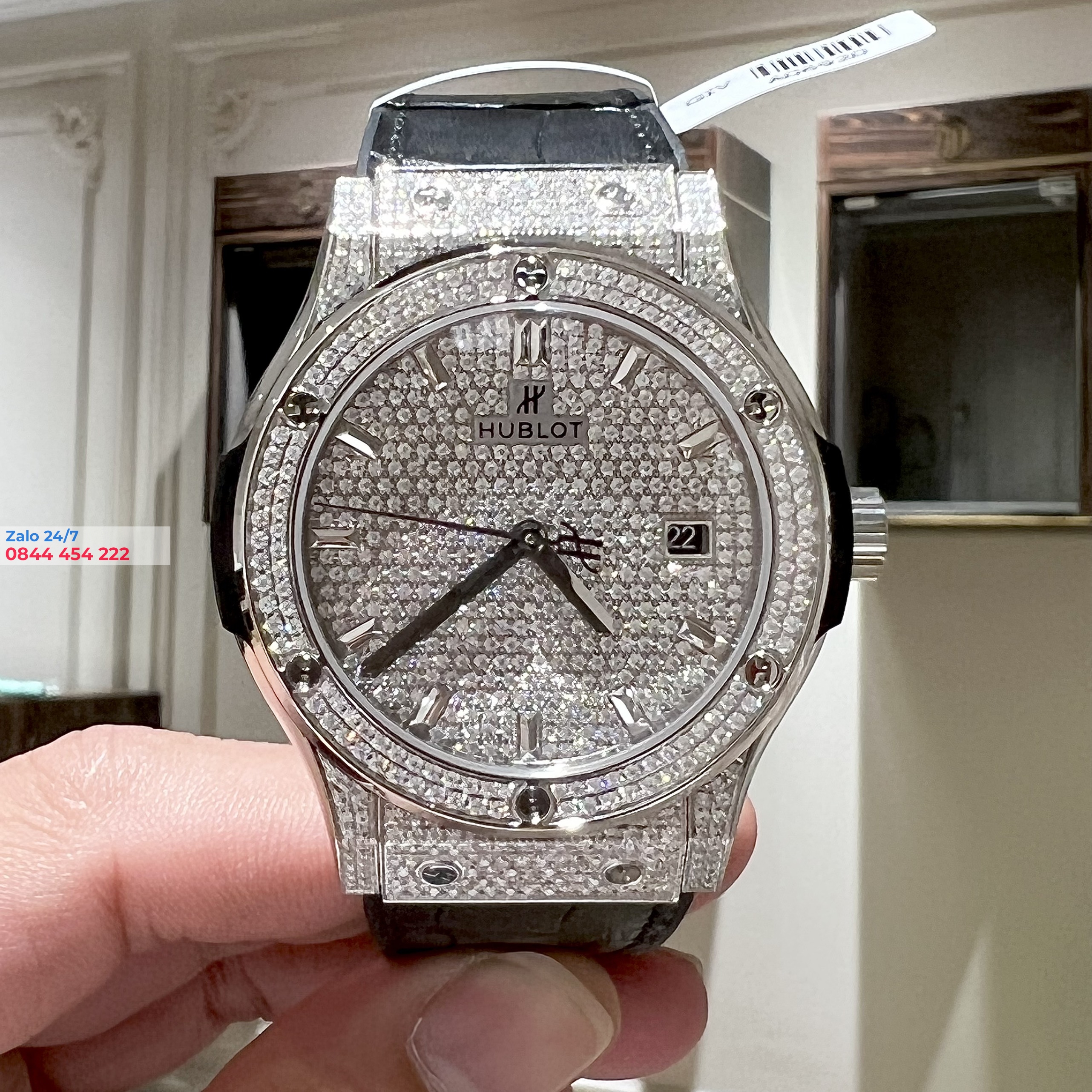 Đồng Hồ Hublot Classic Fusion full Kim Cương moissanite 42mm
