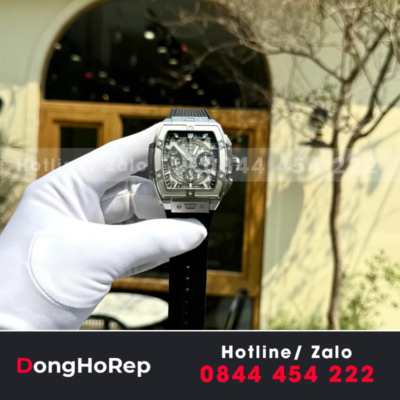 Đồng Hồ Hublot Spirit Of Big Bang Titanium Replica 11 Viền Gốm Đen Nhà Máy BBF 42mm