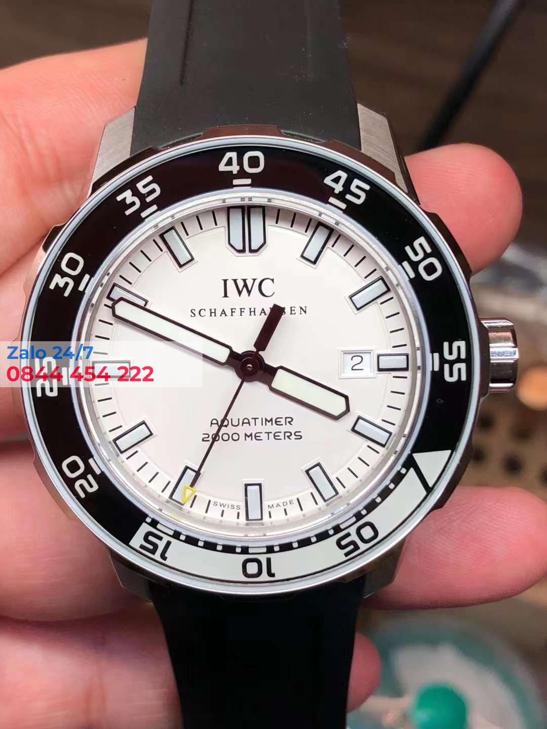 Đồng Hồ IWC Schaffhausen Aquatimer White Dial Fake IW356806