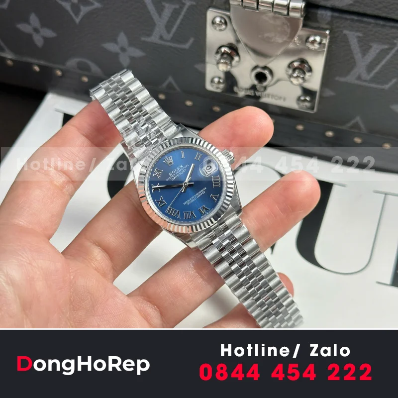 Đồng Hồ Nữ Rolex Datejust 31mm Mặt màu xanh 178273-0020