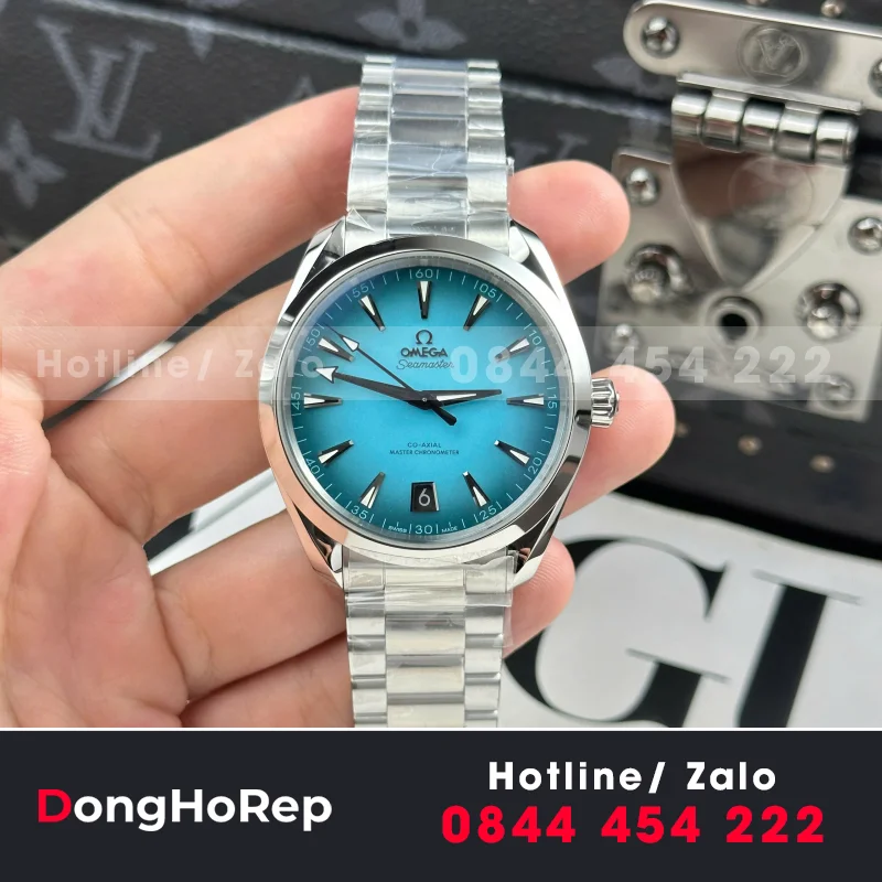 Đồng Hồ Omega Seamaster Co-Axial Replica 11 Mặt Xanh Blue Nhà Máy VS 41mm