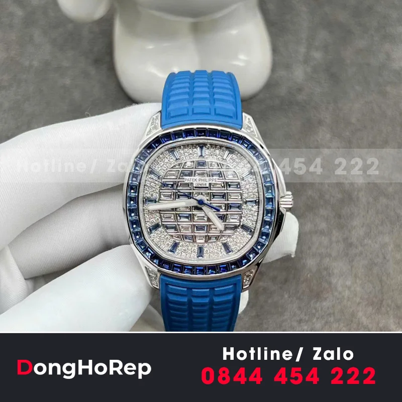 Đồng Hồ Patek Philippe Aquanaut Luce 5268/461G Chế Tác Vàng Trắng 18k Kim Cương Thiên Nhiên 38.8 mm