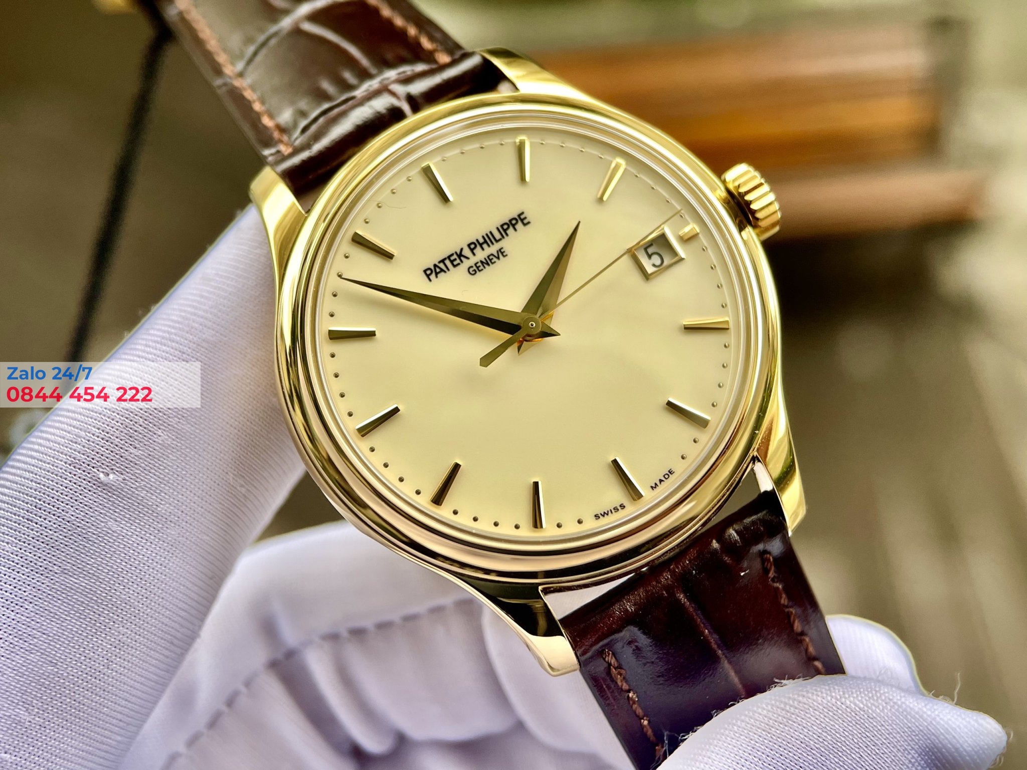 Đồng Hồ Patek Philippe Calatrava Gold 39mm