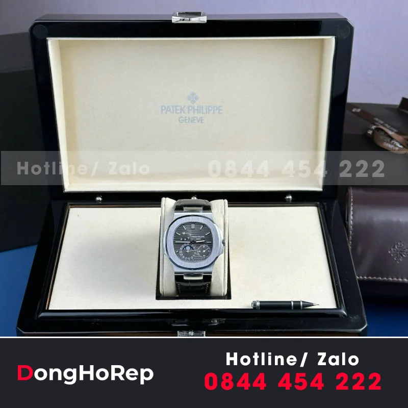 Đồng Hồ Patek Philippe Rep 1:1 Nautilus 5712 Mặt Xám Khói Nhà Máy PPF 40mm
