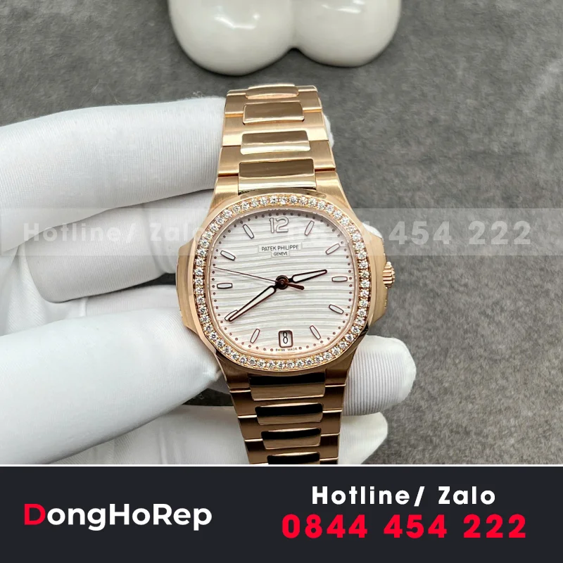 Đồng hồ Patek Philippe Replica Nautilus 7010 mặt trắng dành cho nữ GR Factory 32mm