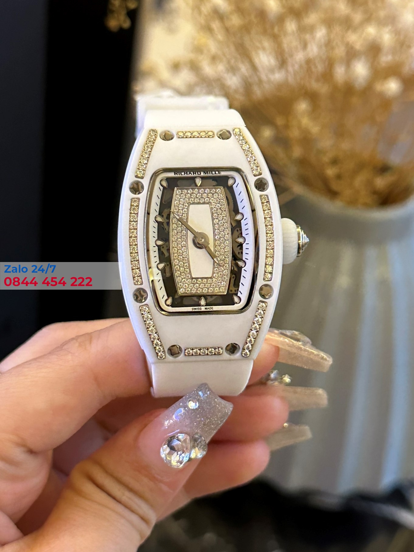Đồng Hồ Richard mille 007 Rep 1:1 diamonds moissanite
