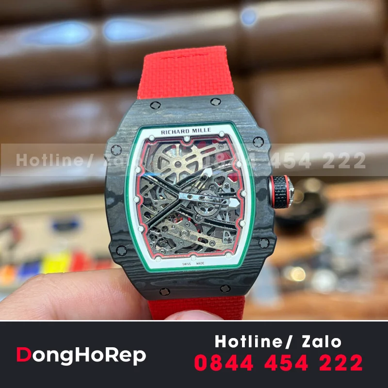 Đồng Hồ Richard Mille Chế Tác RM67-02 Automatic Italy carbon NTPT Rep 1:1 38.7×47.52mm