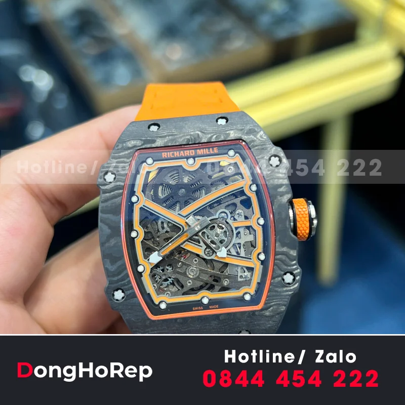 Đồng hồ richard mille RM 67-02 mclaren Lando Norris vỏ cong bản nâng cấp mới nhất 