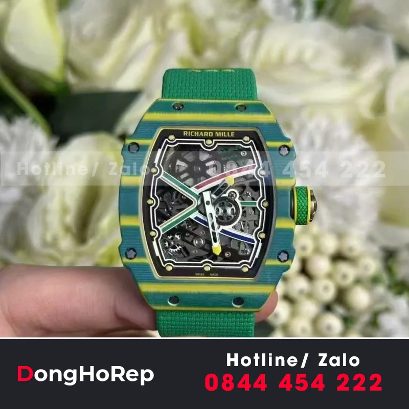 Đồng hồ richard mille RM 67-02 Wayde Van Niekerk vỏ cong bản nâng cấp mới nhất 