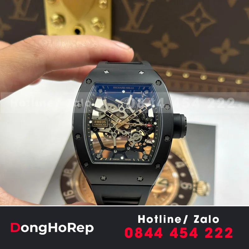 Đồng Hồ Richard Mille RM035 Toro Americas Limited Edition Tuỳ Chỉnh Vàng Khối 18K Độc Quyền Top 1 40x48mm