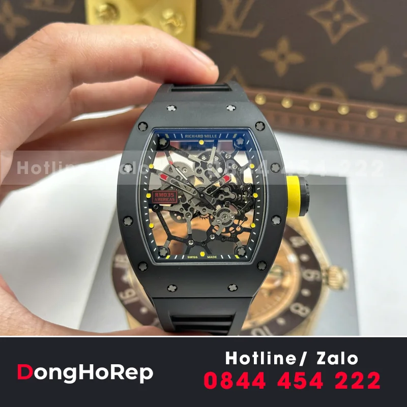 Đồng Hồ Richard Mille RM035 Toro Americas Limited Edition Tuỳ Chỉnh Vàng Khối 18K Độc Quyền Top 1 40x48mm