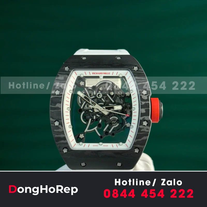 Đồng Hồ Richard Mille RM055 Bubba Watson Carbon Replica 1:1 BBR 45mm