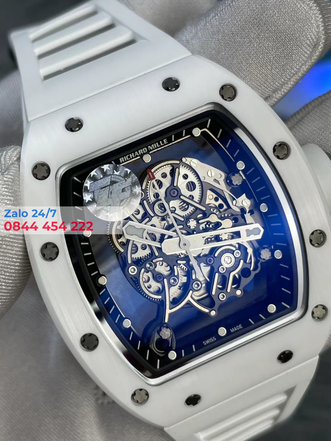 Đồng Hồ Richard Mille RM055 Ceramic Trắng