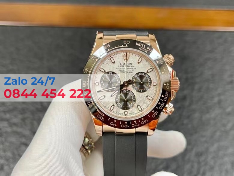 Đồng Hồ Rolex Cosmograph Daytona 116518LN Mặt Số Thiên Thạch Replica