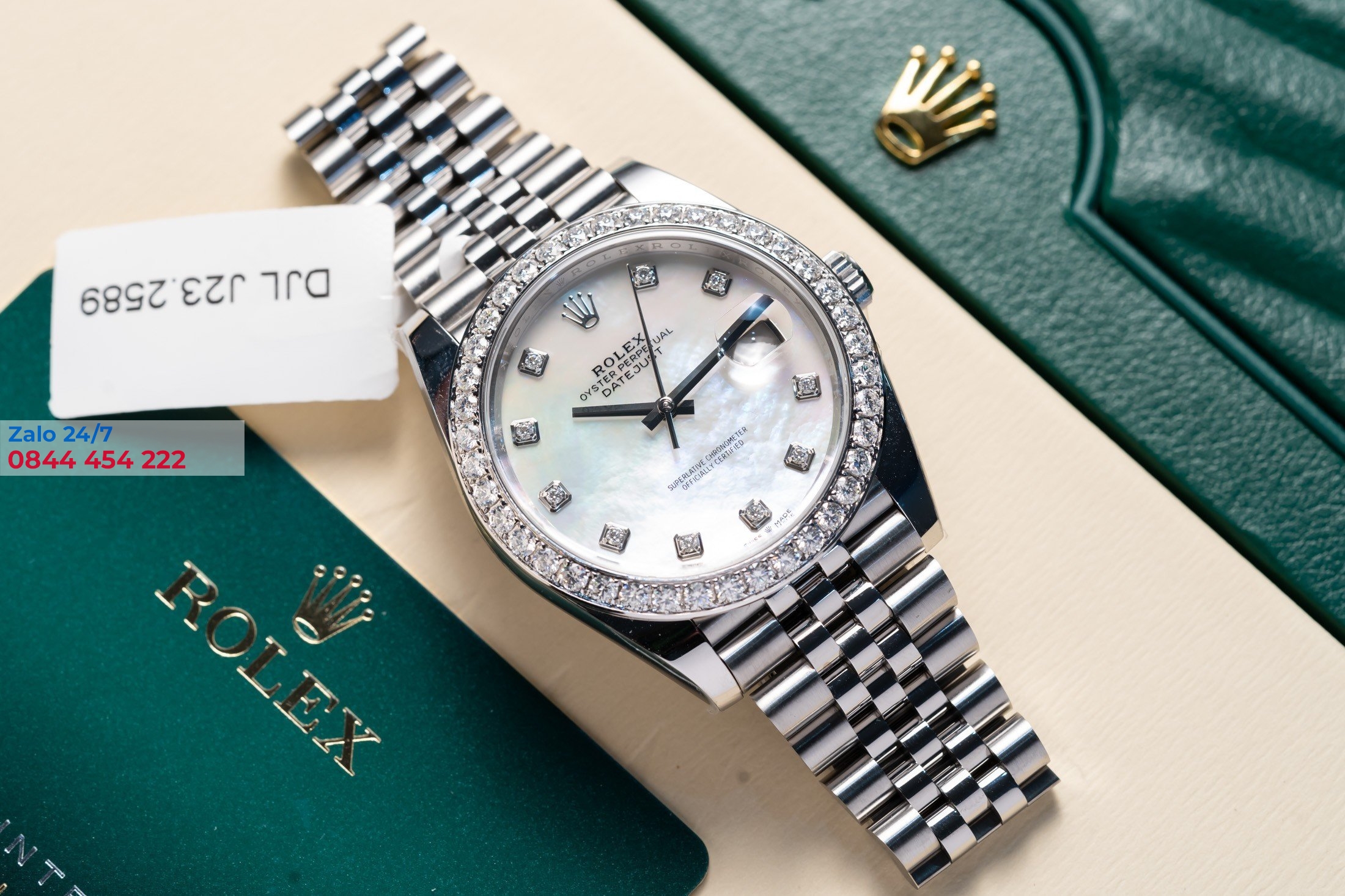 Đồng hồ Rolex Datejust 36 126284rbr-0011 36mm Viền Kim Cương Moisssanite