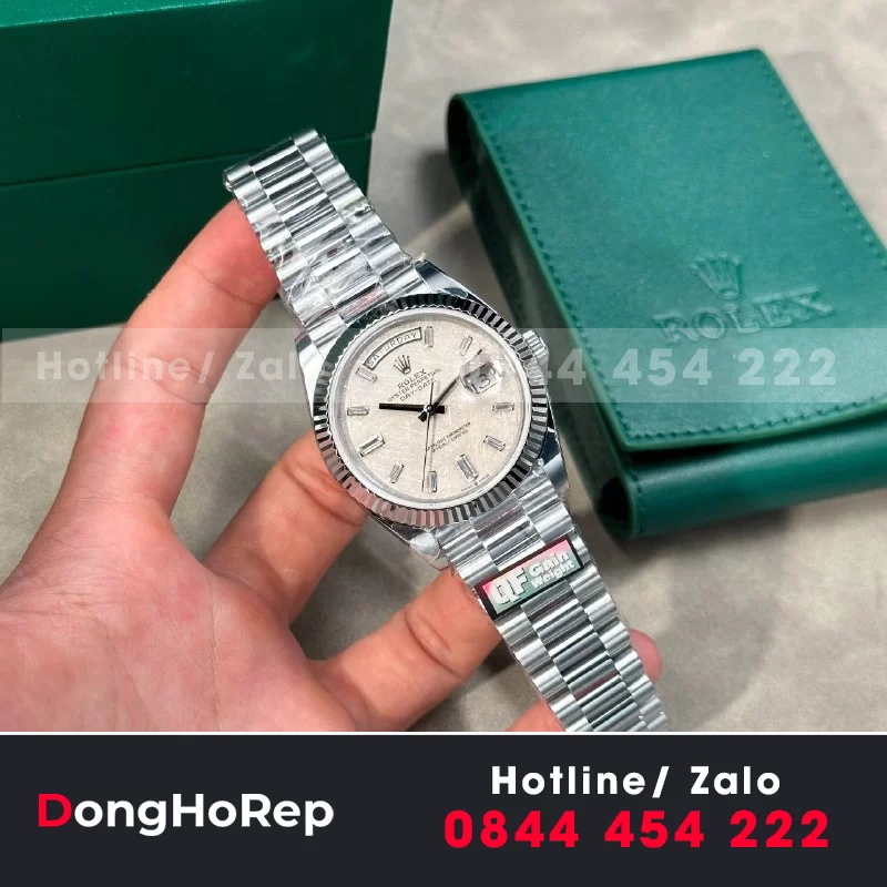 Đồng Hồ Rolex Day-Date 228239 mặt số thiên thạch - size 40mm