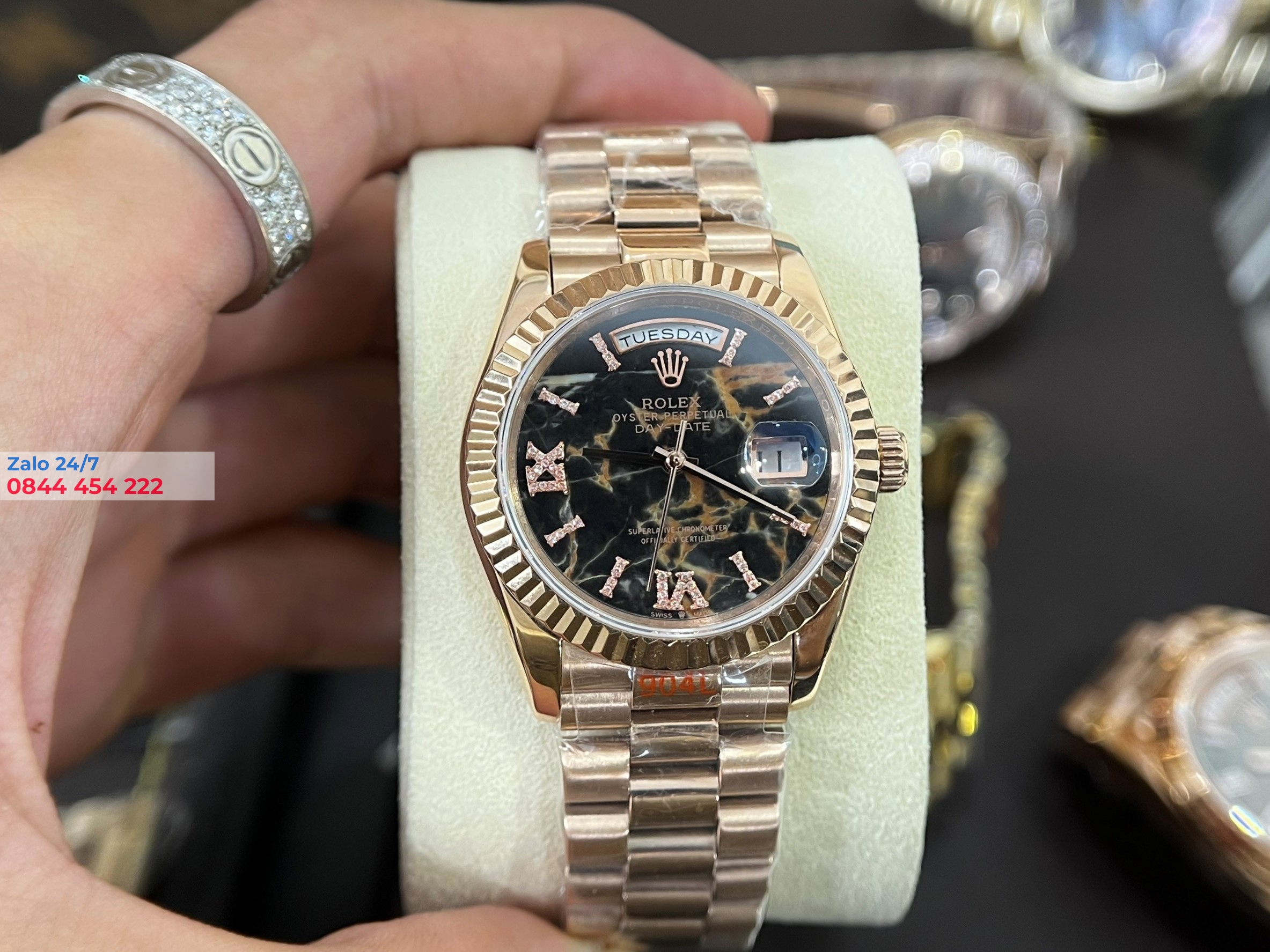 Đồng Hồ Rolex Day-Date 36 128235 Mặt Số Eisenkiesel