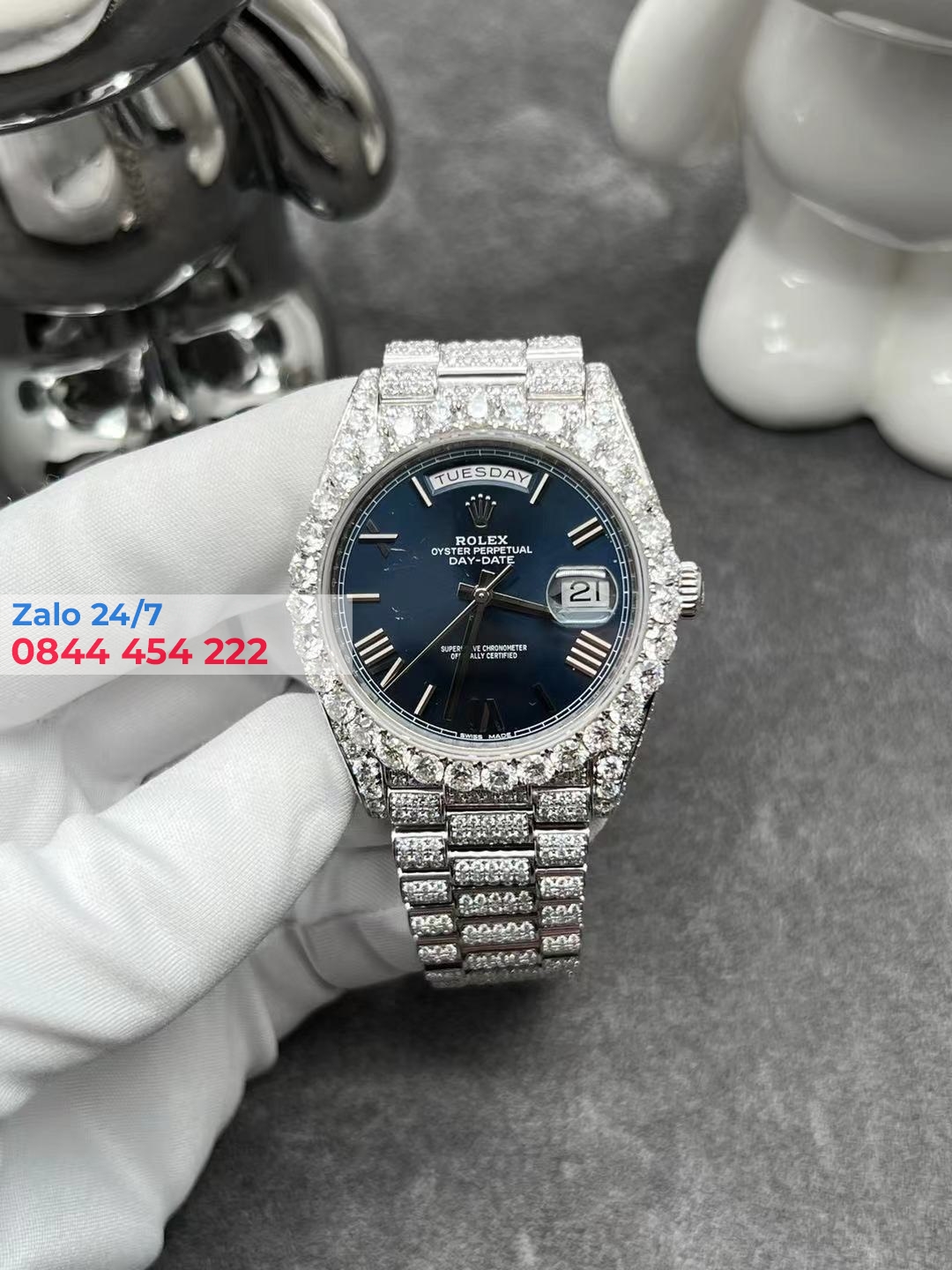 Đồng Hồ Rolex Day-Date 40 Full Diamonds