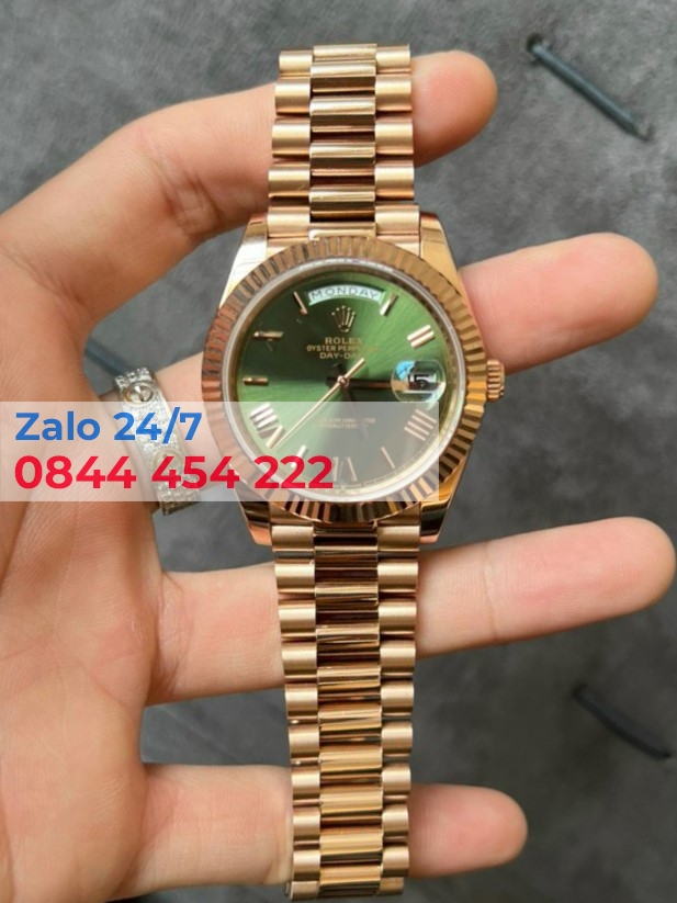 Đồng Hồ Rolex Day-Date Vàng Khối 18K