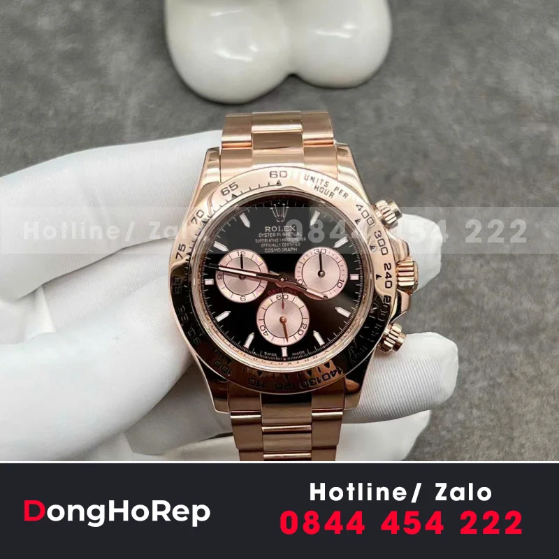 Đồng Hồ Rolex Daytona 126505 Chế Tác Vàng Đúc 18k 40mm