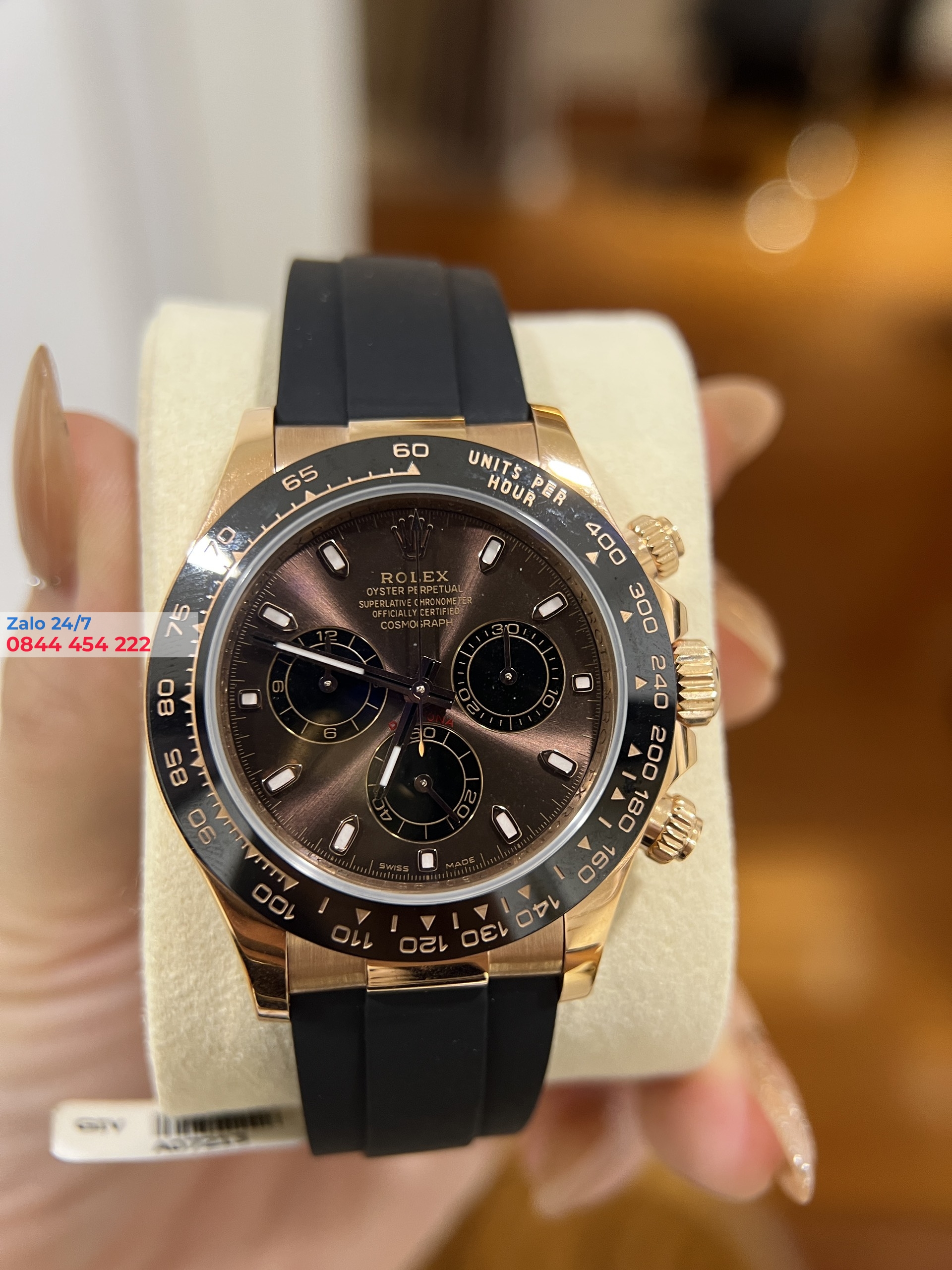 Đồng Hồ Rolex Daytona Cosmograph 116509LN Vàng Khối 18K
