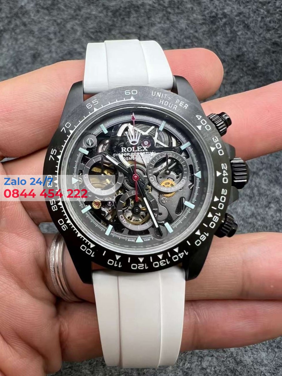 Đồng Hồ Rolex Daytona Cosmograph 40mm Ceramic Độ Mặt Skeleton Siêu Cấp