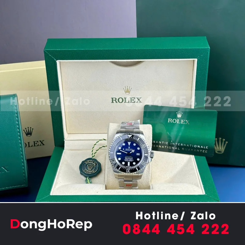 Đồng Hồ Rolex DeepSea 126660 Replica 11 Cao Cấp Mặt Số D-Blue Nhà Máy V9 44mm