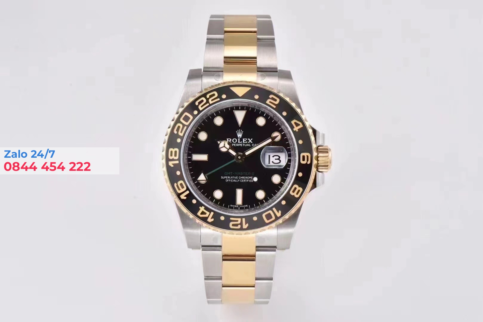 Đồng Hồ Rolex GMT Master II 116713LN bọc vàng