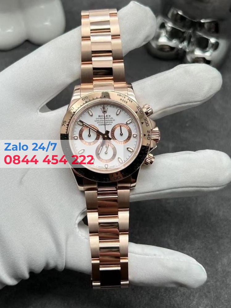 Đồng Hồ Rolex Rep 1:1 Daytona Vàng Nguyên Khối 18k