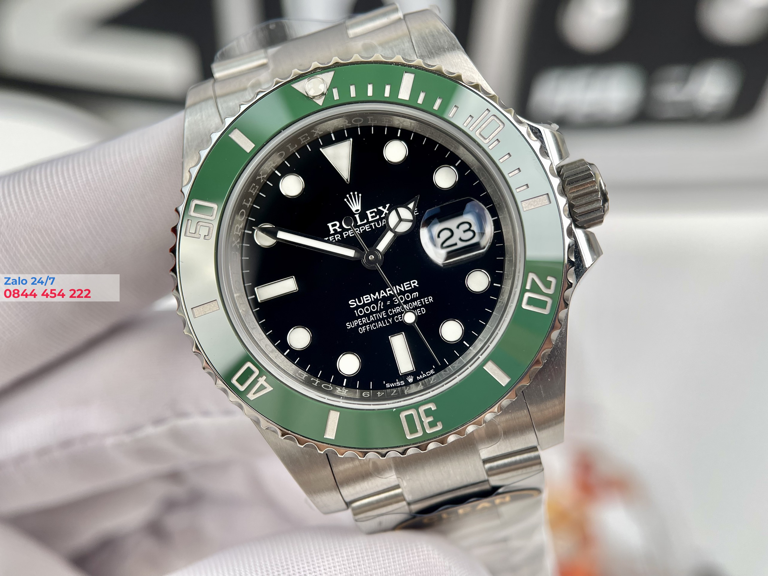 Đồng Hồ Rolex Submariner 126610LV Mặt Số Đen