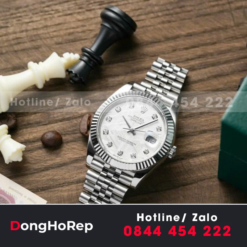 Đồng Hồ Rolex Rep 11 DateJust 3235 Mặt Số Số Trắng Nhà Máy VS 41mm