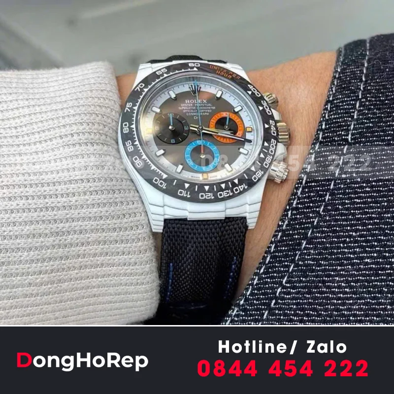 Đồng hồ Rolex Replica tốt nhất Daytona Cosmograph DIW Carbon 40mm