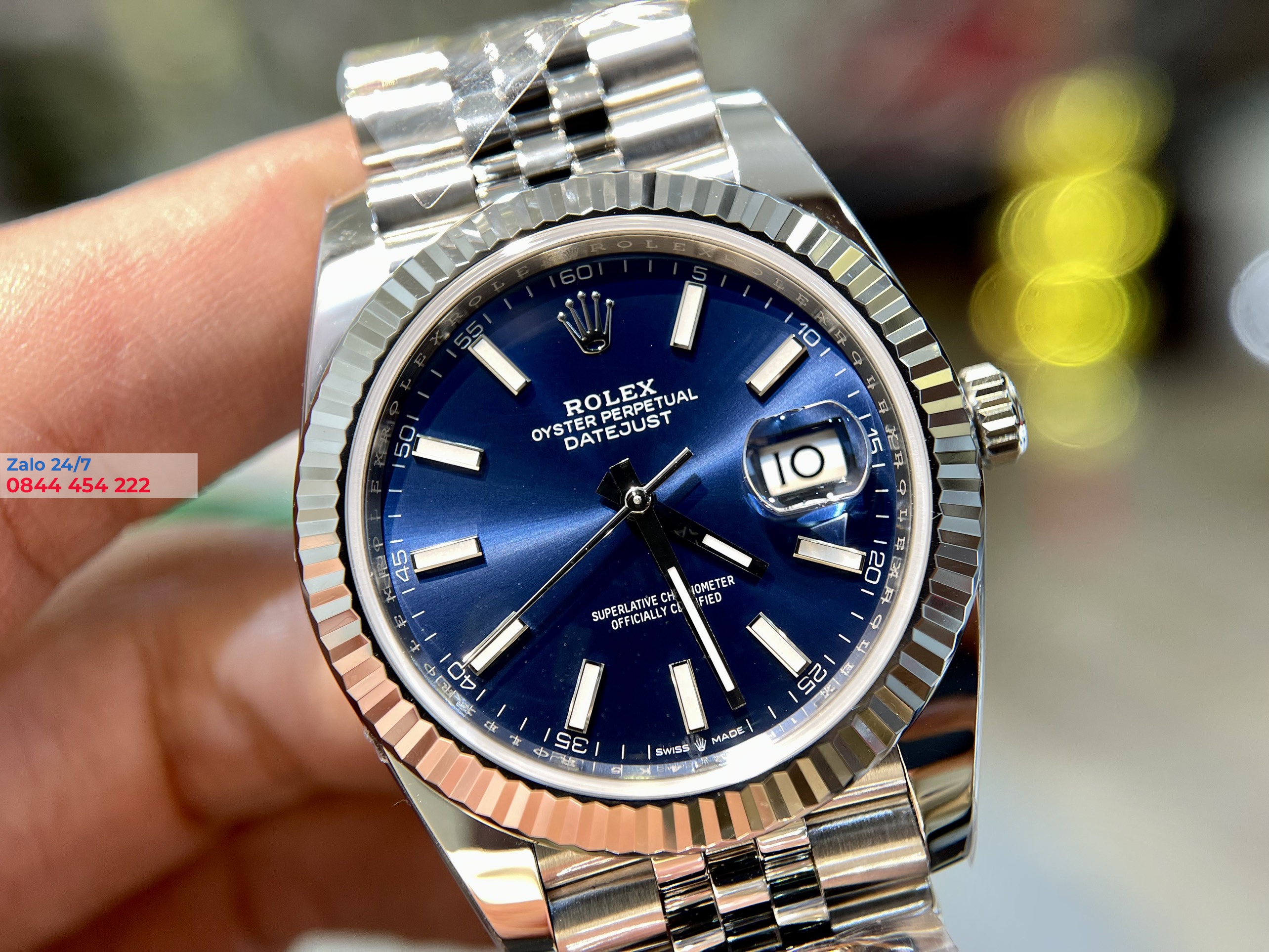 Đồng Hồ Rolex Datejust 126234 mặt xanh navy