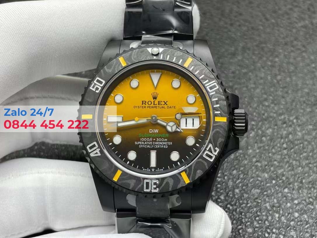 Đồng Hồ Rolex Submarine Vỏ Carbon Like Auth