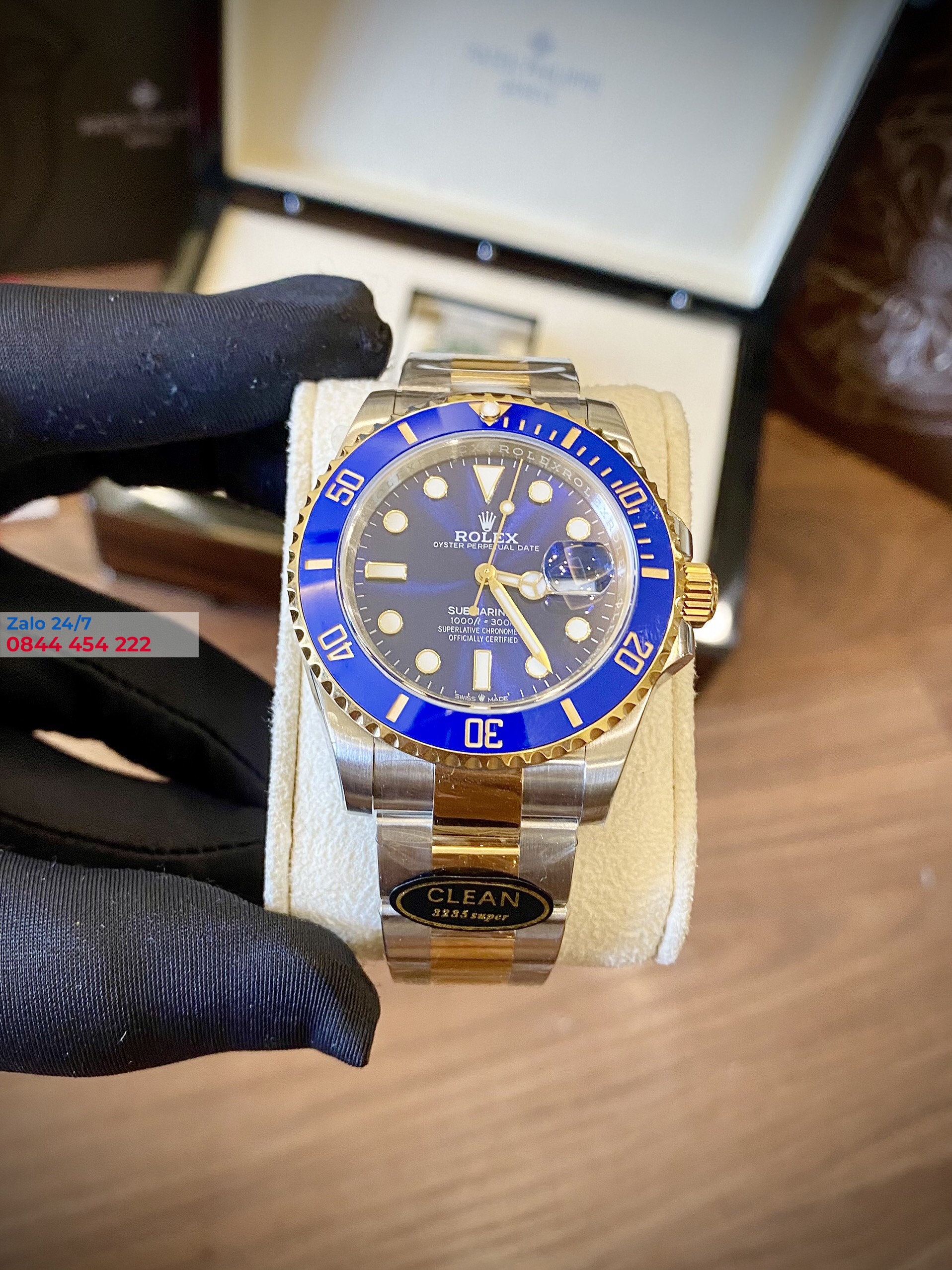 Đồng Hồ Rolex Submariner 126613LB Mặt Số Xanh Dương